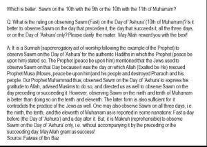 Fasting10thMuharram